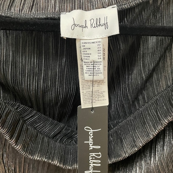 Silver lightweight wide leg pants Joseph Ribkoff - Picture 4 of 5